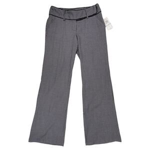 XOXO Gray High Rise Dress Pants Flare Sz 5 6 Small Houndstooth Office Y2K Preppy